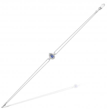 0.64 ct. Pırlanta Safir Bileklik